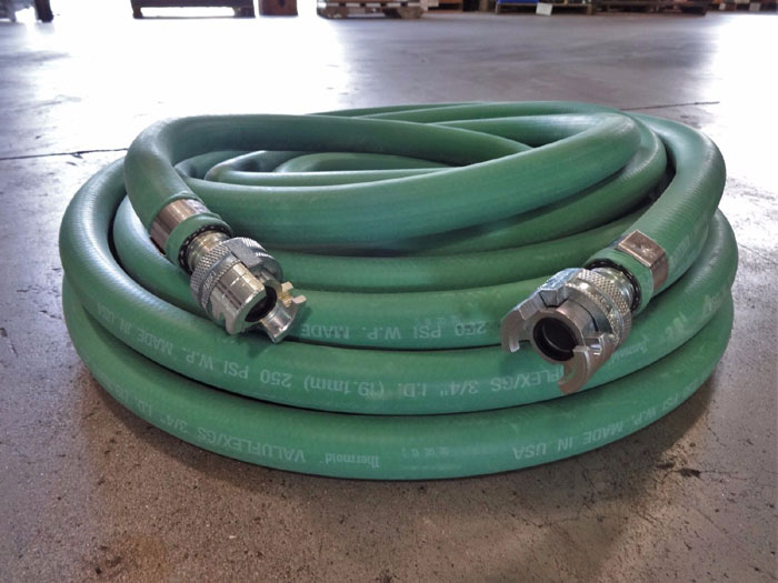 LOT OF (3) THERMOID VALUFLEX 3/4" x 50FT MULTIPURPOSE AIR WATER HOSE 114812551