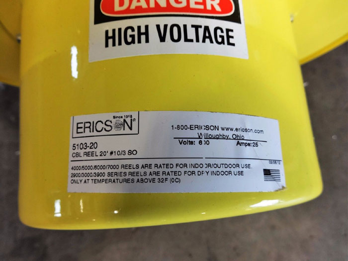 ERICSON 5000 SERIES 20FT CABLE REEL #5103-20