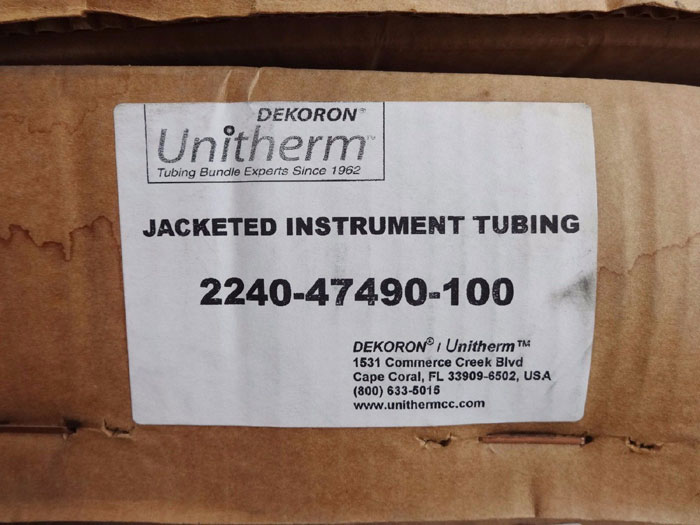 DEKORON UNITHERM 1/2" OD X 100FT JACKETED INSTRUMENT TUBING 2240-47490-100