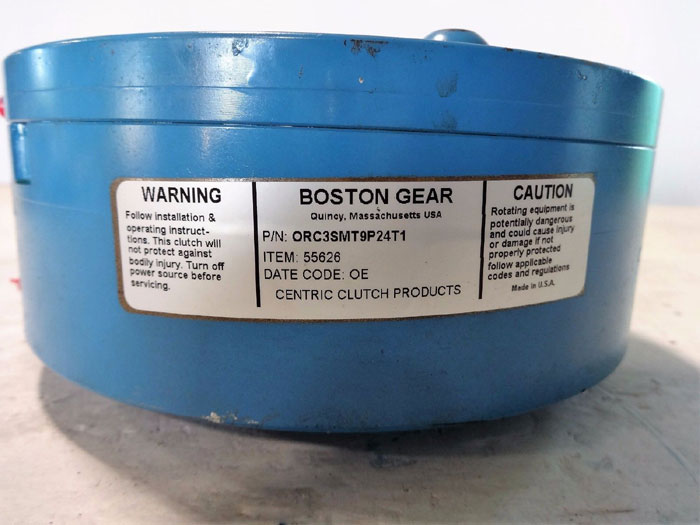 BOSTON GEAR / CENTRIC OVERLOAD RELEASE CLUTCH PART# ORC3SMT9P24T1  ITEM# 55626