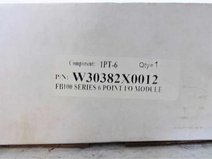 FISHER 6POINT I/O MODULE W30382X0012