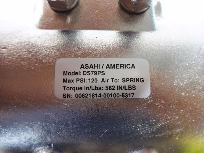 BUTECH 3/8" 3-WAY ACTUATED VALVE 3HDVK206BN171717BRA31SRSS W/ ASAHI DS79PS