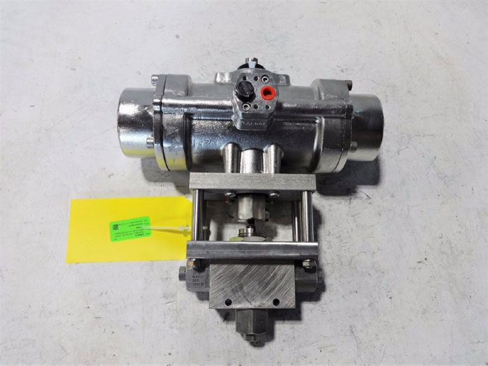 BUTECH 3/8" 3-WAY ACTUATED VALVE 3HDVK206BN171717BRA31SRSS W/ ASAHI DS79PS