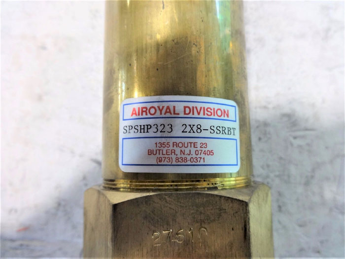 AIROYAL 2" X 8" HYDRAULIC CYLINDER SPSHP323 2X8-SSRBT