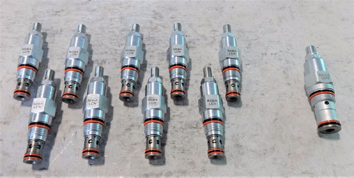 LOT OF (10) SUN HYDRAULICS RELIEF VALVE RDBA-LCN & NEEDLE VALVE NCCC-LCN