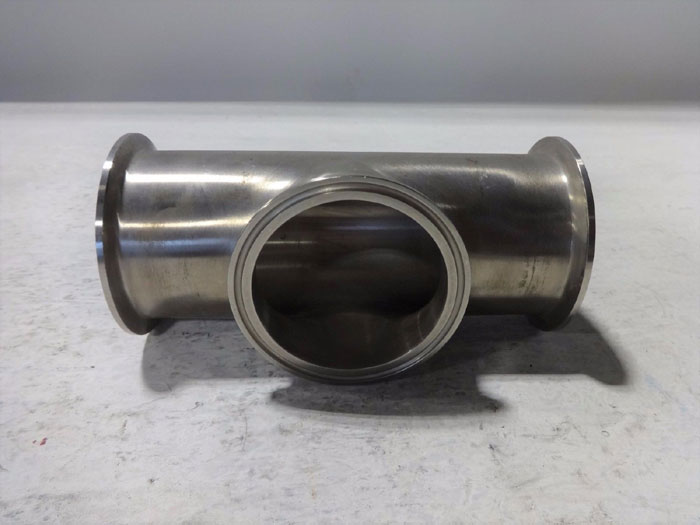 3" SHORT OUTLET TEE CLAMP 304 STAINLESS STEEL OR 316 STAINLESS STEEL