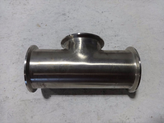 3" SHORT OUTLET TEE CLAMP 304 STAINLESS STEEL OR 316 STAINLESS STEEL