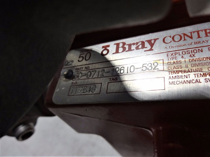Bray Controls 3" 150# Actuated Butterfly Valve 50-0712-12610-532
