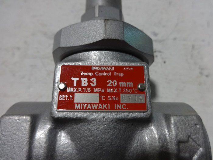MIYAWAKI 3/4" (20mm) TEMPERATURE CONTROL TRAP TB3