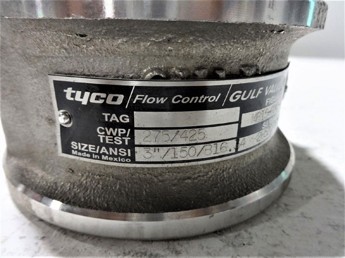 TYCO FLOW CONTROL GULF VALVE 3" WAFER CHECK VALVE MB15-6041-SR