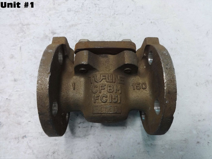 TUFLINE 1" 150# CF8M FLANGED PLUG VALVE FIG# 067