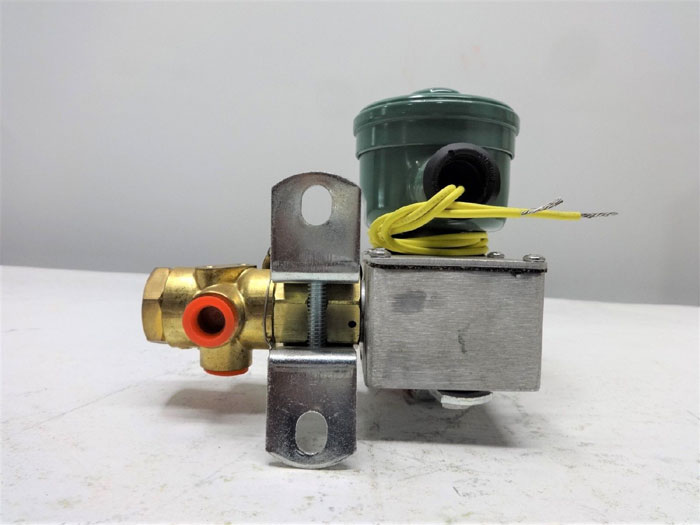 ASCO REDHAT 3-WAY 1/4" BRASS SOLENOID VALVE EF8308B040 & EFHP80141