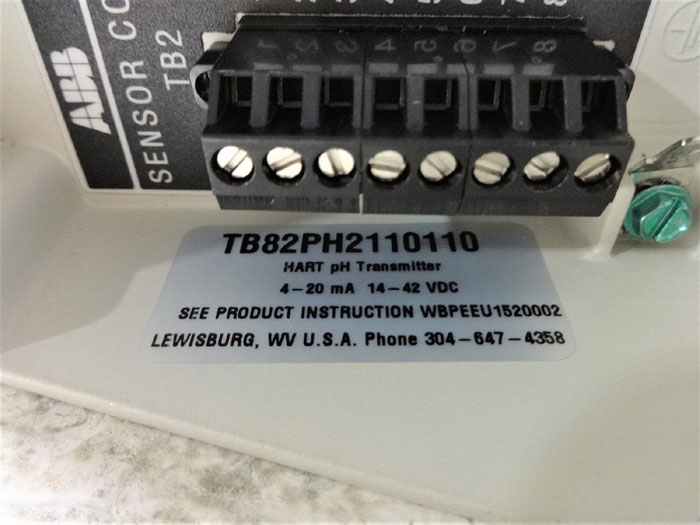 ABB TB82 2-WIRE CONDUCTIVITY TRANSMITTER TB82PH2110110