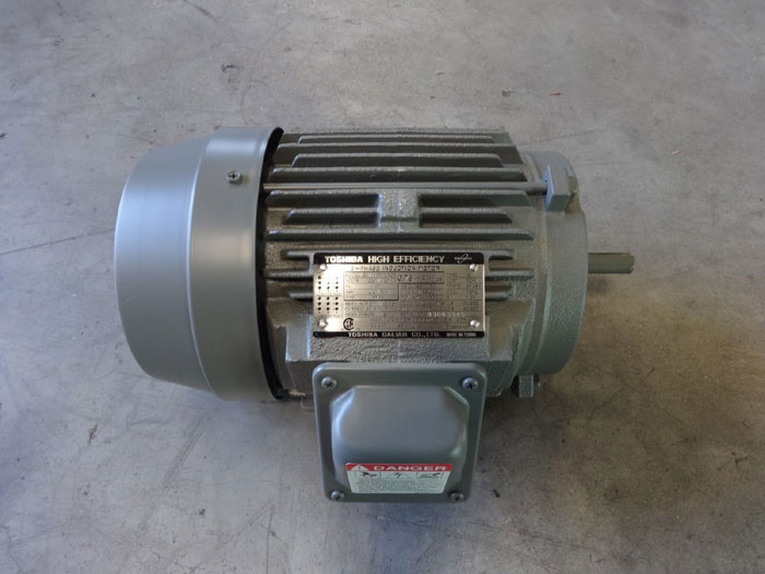 TOSHIBA HIGH EFFICIENCY 0.75 HP 3-PHASE INDUCTION MOTOR B3/44FMF2AOZ