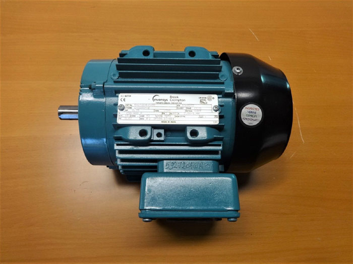 INVENSYS BROOK CROMPTON 0.75 HP AC MOTOR 5927204WA-00