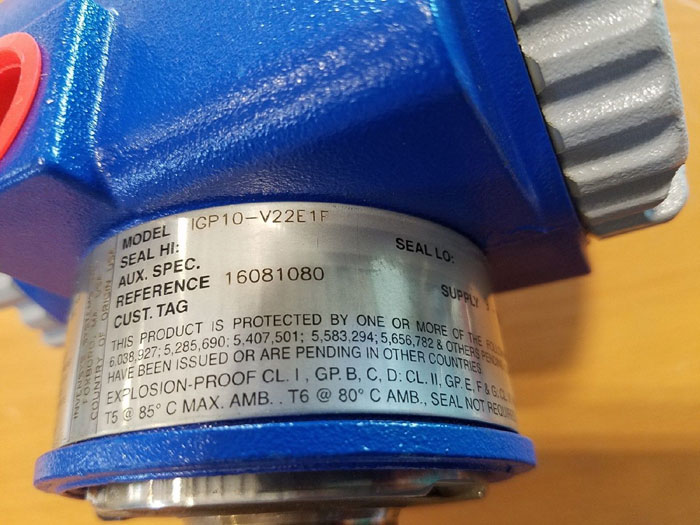 FOXBORO PRESSURE TRANSMITTER IGP10-V22E1F