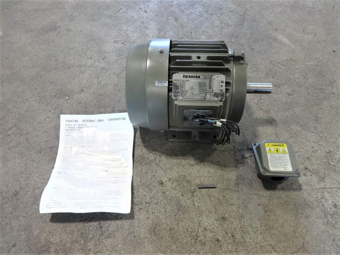 TOSHIBA 3 HP HIGH EFFICIENCY EPACT-CT 3-PHASE INDUCTION MOTOR 0032FTSA21A-P