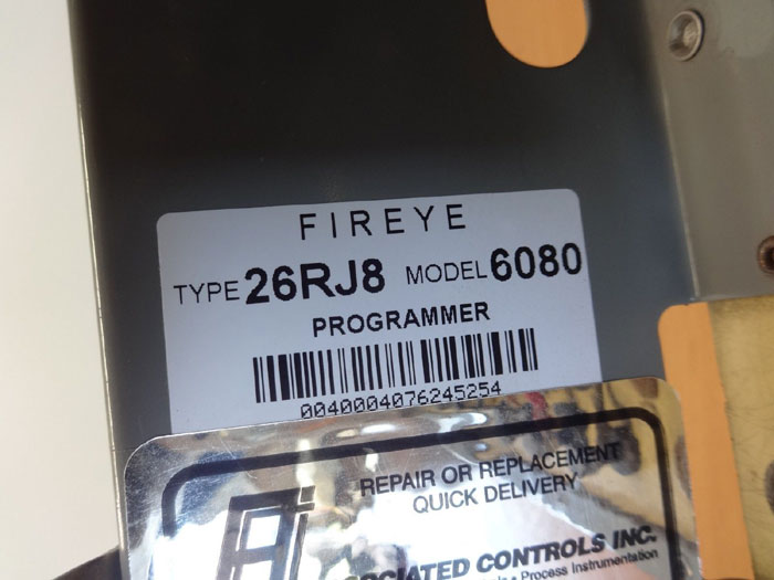 FIREYE PROGRAMMER TYPE 26RJ8 MODEL 6080
