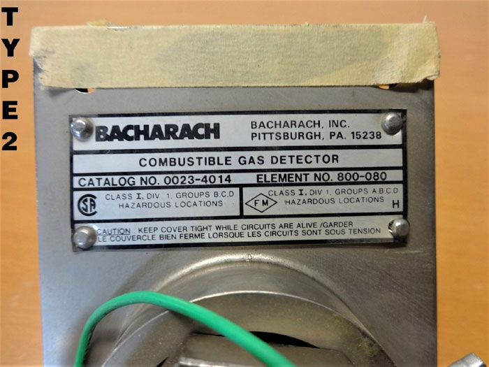 BACHARACH COMBUSTIBLE GAS DETECTOR 23-4014 ELEMENT 800080