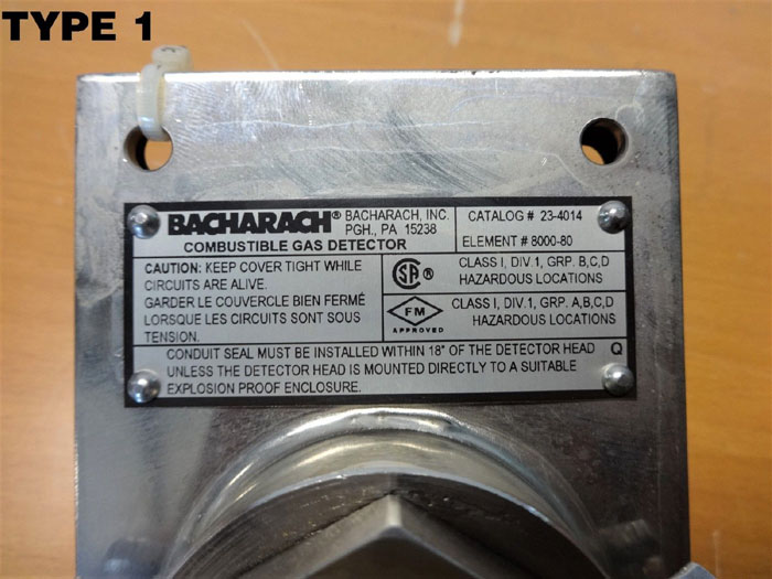 BACHARACH COMBUSTIBLE GAS DETECTOR 23-4014 ELEMENT 800080