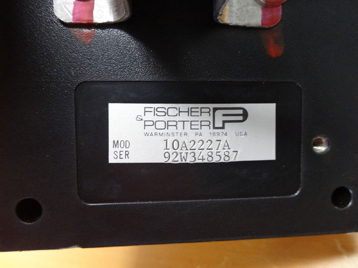 FISCHER PORTER FLOWMETER 10A2227A