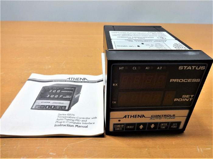 ATHENA CONTROLS 0 - 1400 DEG F. TEMPERATURE CONTROLLER 6075-S