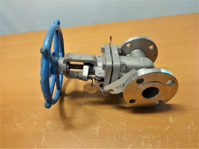 VELAN 1-1/2" 150# CF8M GATE VALVE, MODEL C, F07-0064C-13GX