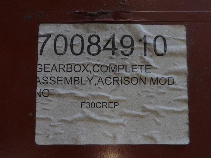 ACRISON 140-18-91 GEAR BOX 105Z-F, MODEL F30CREP