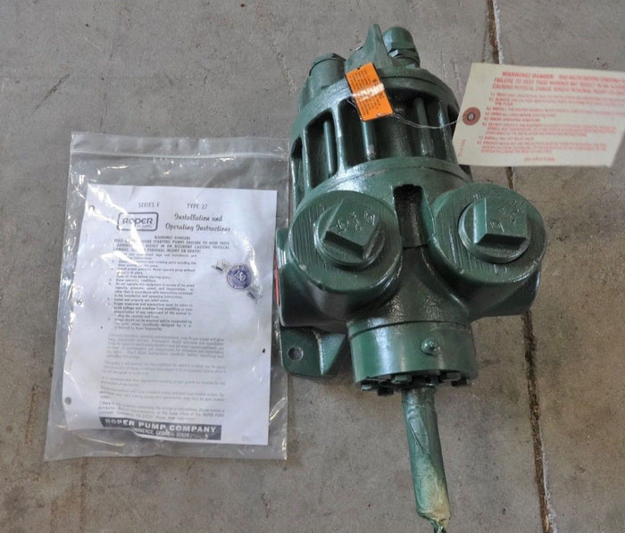 ROPER PUMP FIG# 2 F 35, TYPE 27, SPEC 4763