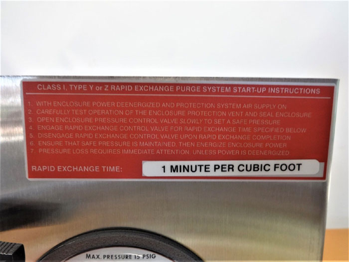 PEPPERL & FUCHS BEBCO EPS PURGING SYSTEM 1002-WPS-CI TYPE Y OR Z