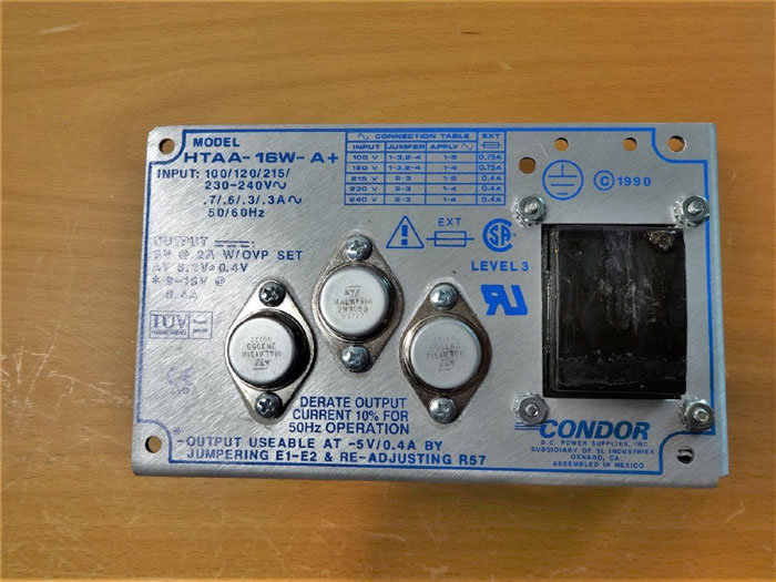 CONDOR POWER SUPPLY H7AA-16W-A+