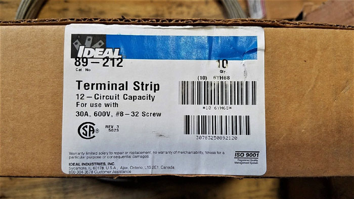 IDEAL 89-212 TERMINAL STRIPS - *LOT OF (10)*