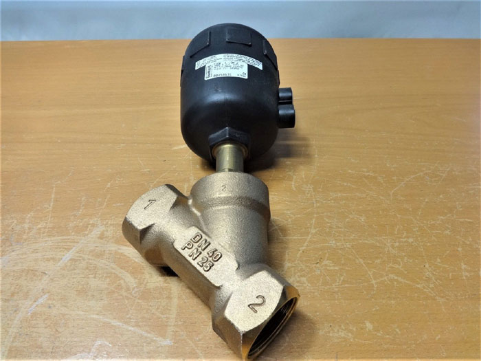 BURKERT 1-1/2" ANGLE SEAT VALVE TYPE 2000, BRONZE