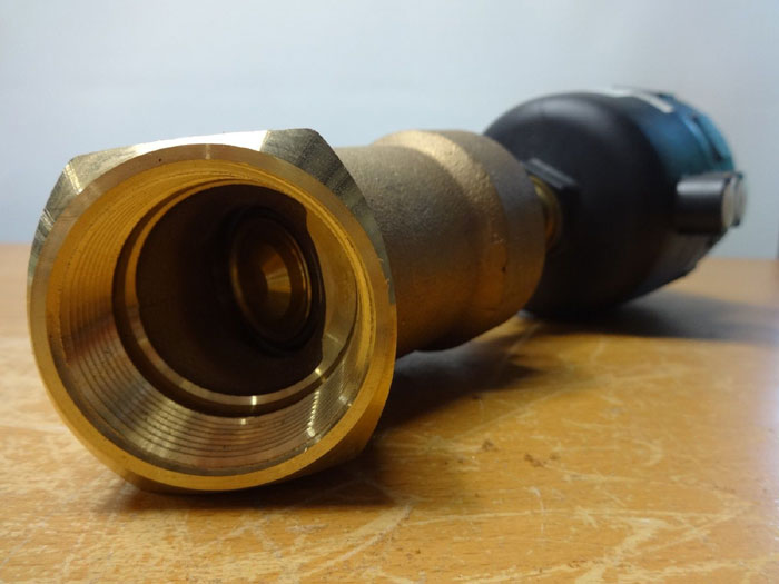 BURKERT 1-1/2" ANGLE SEAT VALVE TYPE 2000, BRONZE