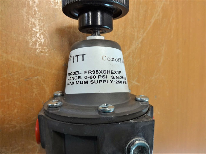 LOT (3) ITT CONOFLOW PRESSURE REGULATOR FR95XSHEX1F