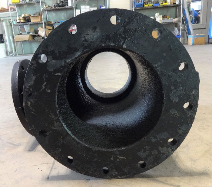 TYLER 12 x 10 x 8 FLANGED TEE, DUCTILE IRON