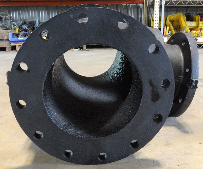 TYLER 12 x 10 x 8 FLANGED TEE, DUCTILE IRON