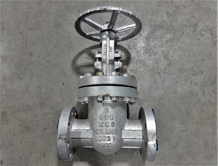 CRANE 3" 600# WCB GATE VALVE, FIG. 76 XUF