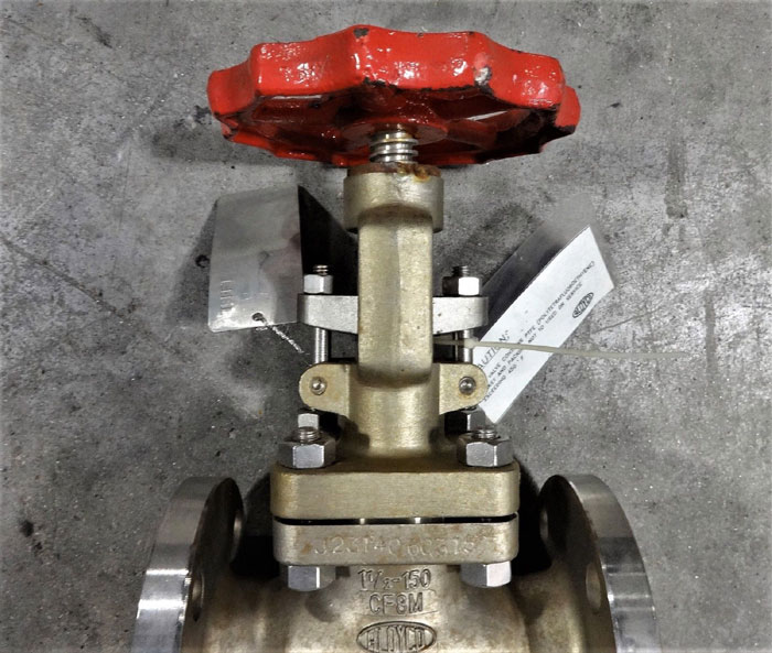 ALOYCO 1-1/2" 150# RF CF8M GLOBE VALVE, PART# 317