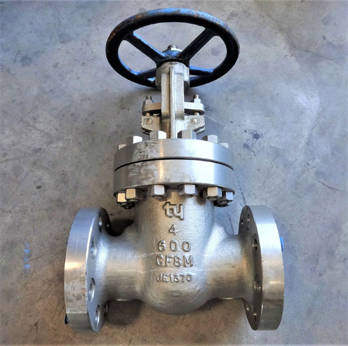 TY GATE VALVE 4" 600# RF CF8M