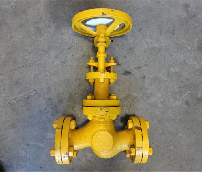 DESCOTE 2" 300# BELLOWS SEAL GLOBE VALVE LCC / HAST C TYPE 2102/B