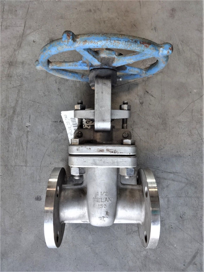 VELAN 1-1/2" 150# MODEL B CF8M GATE VALVE F07-00646-13GX