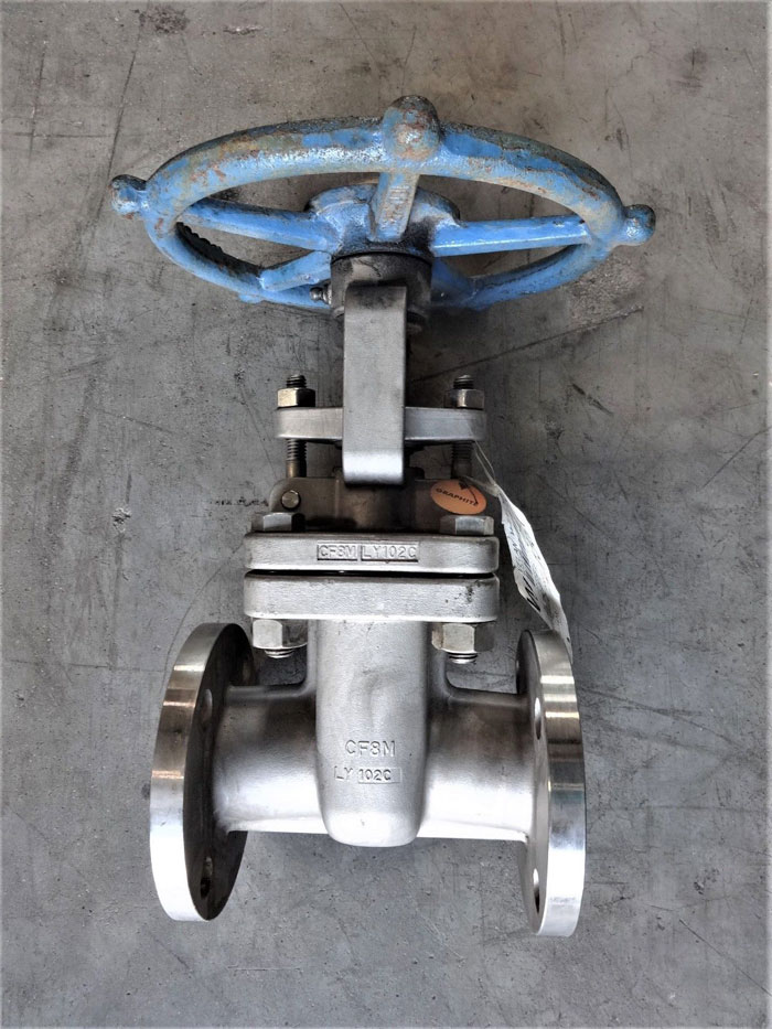 VELAN 1-1/2" 150# MODEL B CF8M GATE VALVE F07-00646-13GX