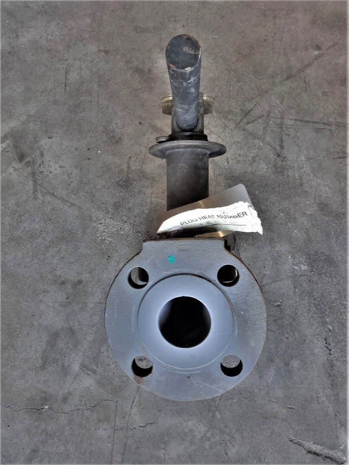 TUFLINE 1-1/2" 150# DUCTILE IRON 2-WAY PLUG VALVE 067  9W3320