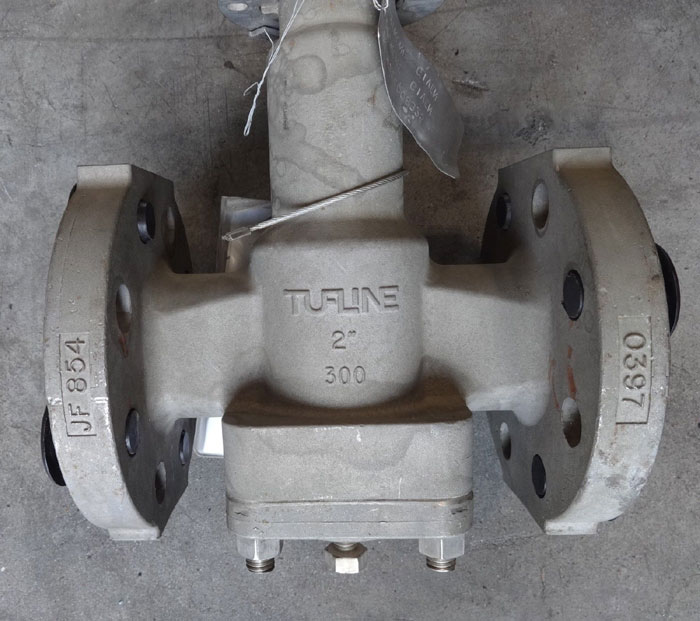 TUFLINE 2" 300# INCONEL CRITICAL SERVICE PLUG VALVE, 2-WAY, FIG# 0397