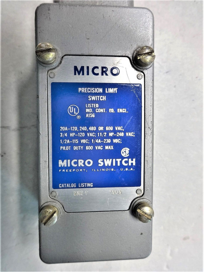 MICRO SWITCH 'MICRO' PRECISION LIMIT SWITCH 2ML1 7505