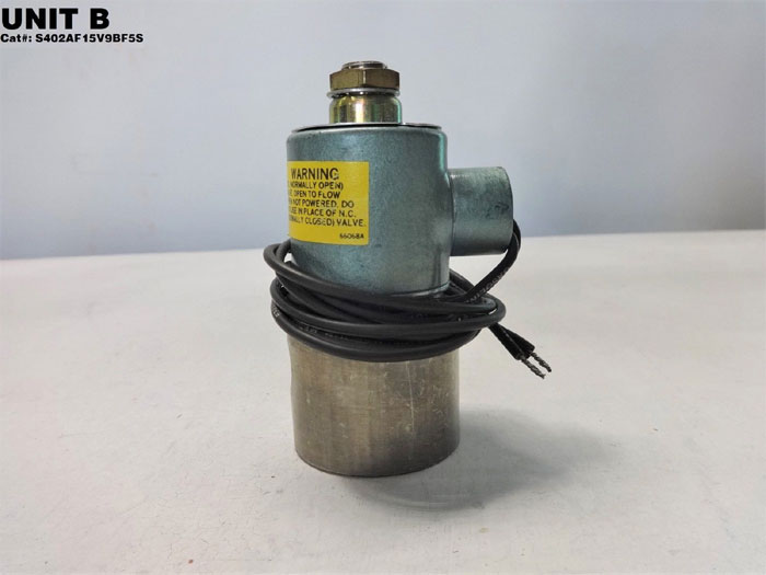 ITT 1/4" NPT STAINLESS STEEL SOLENOID VALVE S402AF16V9BF5S