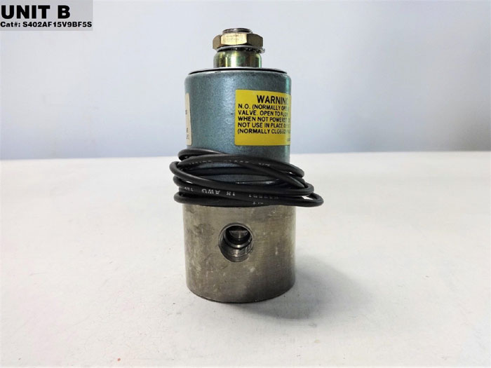 ITT 1/4" NPT STAINLESS STEEL SOLENOID VALVE S402AF16V9BF5S