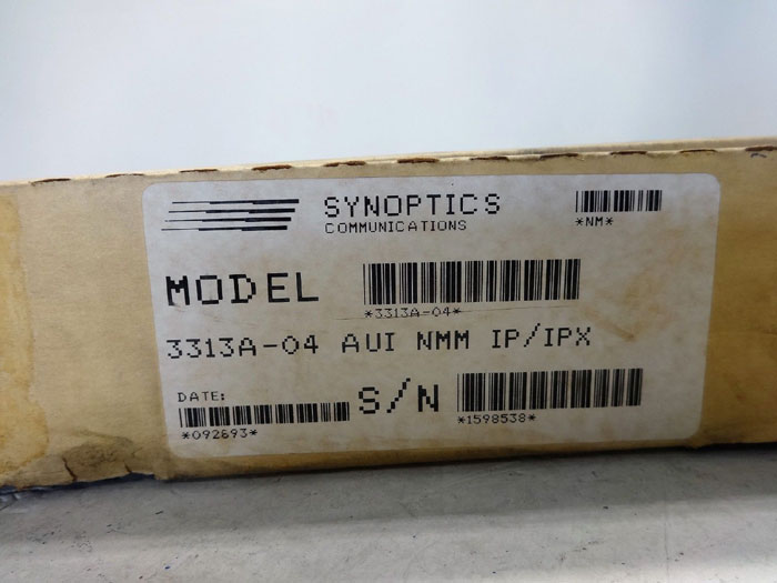 SYNOPTICS LATTISNET ETHERNET NMM NETWORK MANAGEMENT MODULE 3313A-04 AUI IP/IPX