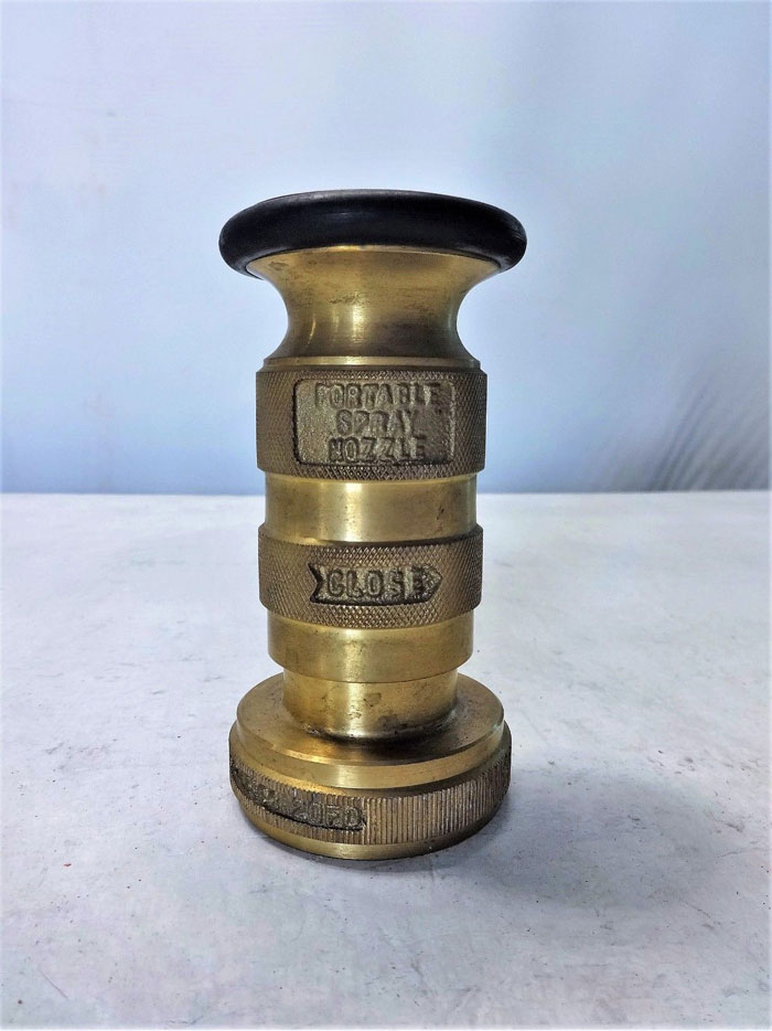 WILSON & COUSINS 1.5" BRASS COMBINATION FOG NOZZLE W/ BUMPER HNL-206T